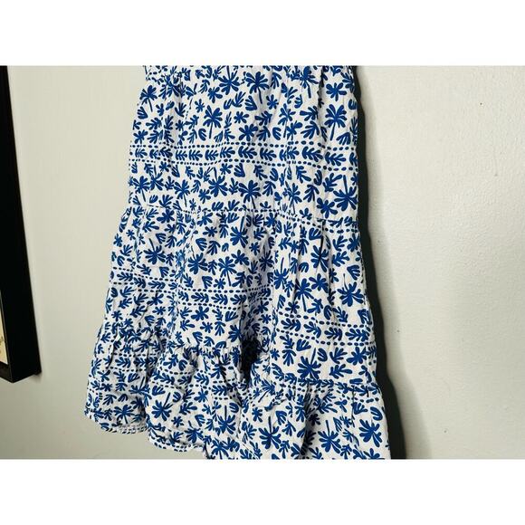 MINKPINK Ithica Ruffled Blue White Mini Design Dress Size Extra Small Flawed - Picture 7 of 7